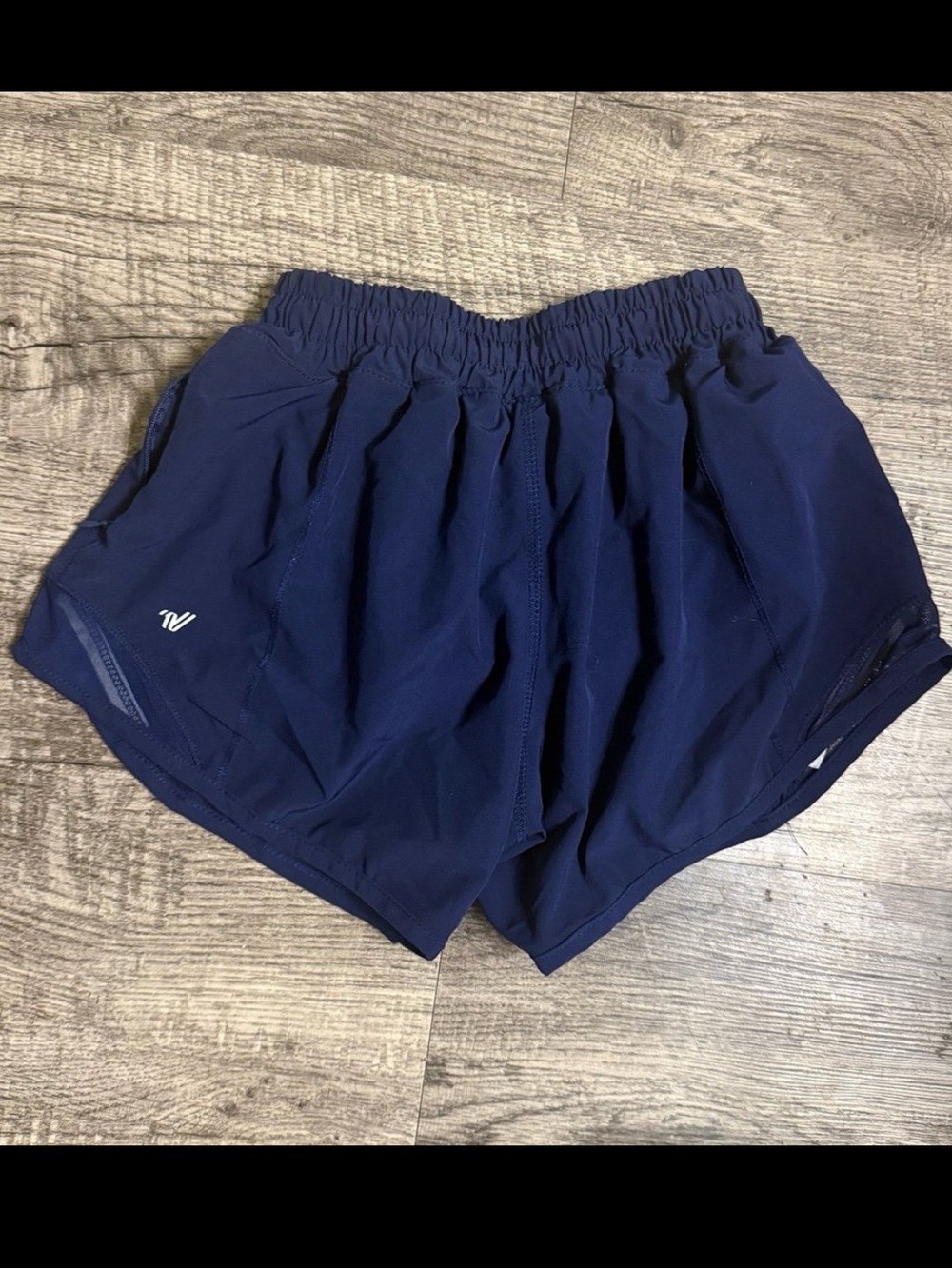 Vuori Youth Navy Blue Reflective Lined Athletic Shorts